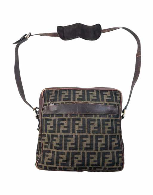 Vintage 90s Fendi Monogram Crossbody Bag