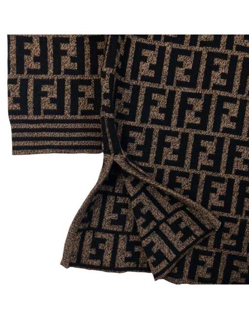 Vintage 90s Fendi Monogram Wool Jumper Size M, 4 of 5