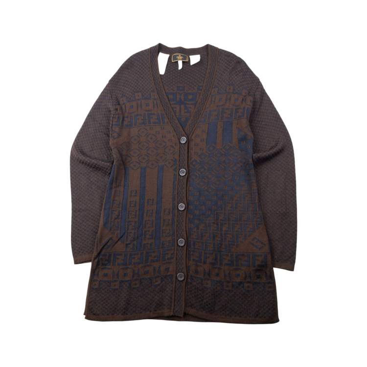 Vintage 90s Fendi Pattern Cardigan Size M | ASOS
