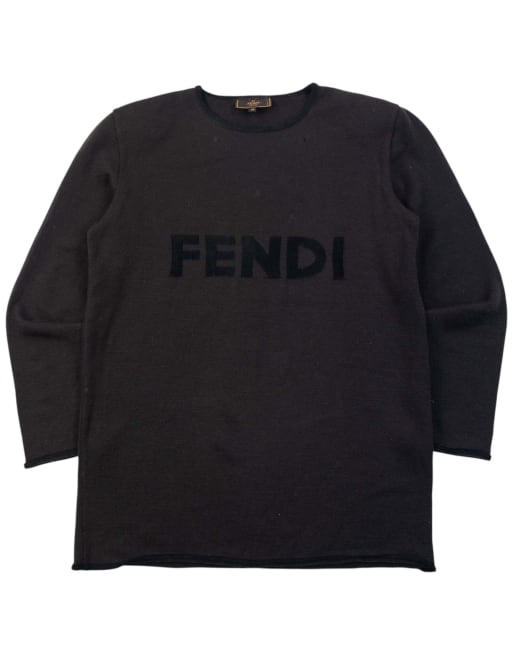 Vintage 90s Fendi Wool Jumper Size L, 1 of 7