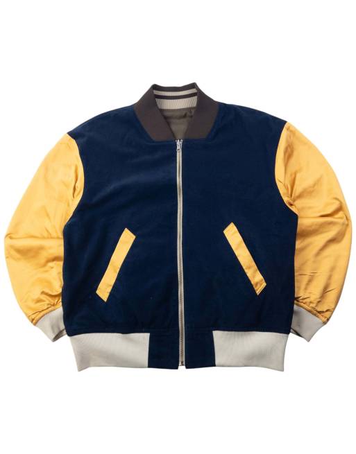 Vintage 90s Frapbois By Issey Miyake Reversible Bomber Jacket Size XL in Mixed