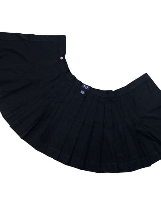 Vintage 90s GAP Pleated Wrap Mini Skirt Size W24, 4 of 4