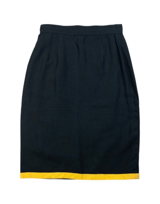 Vintage 90s Gianni Versace Linen Wrap Skirt Size W25, 3 of 4