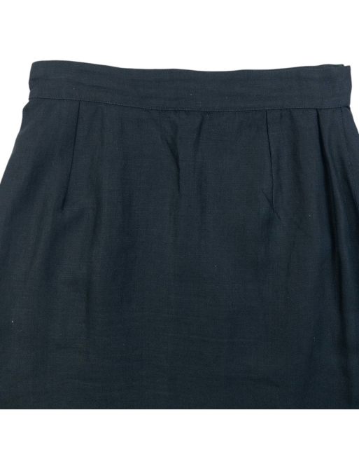 Vintage 90s Gianni Versace Linen Wrap Skirt Size W25, 4 of 4