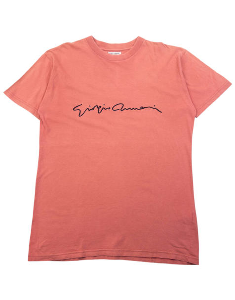 Vintage 90s Giorgio Armani Le Collezioni Embroidered T Shirt Size M - view 1