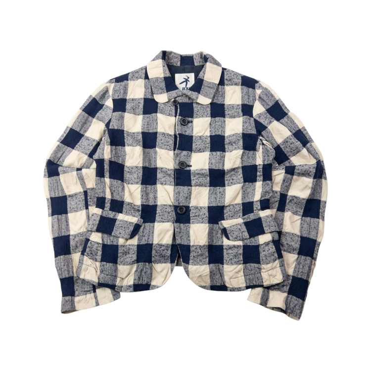 【HAI sporting gear ISSEY MIYAKE】 Vintage 90s Hai Sporting Gear By Issey Miyake Checkered Jacket