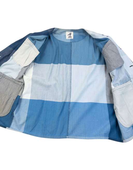Vintage 90s Hai Sporting Gear By Issey Miyake Denim Jacket Size L, 4 of 7