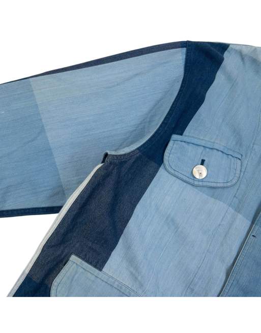 Vintage 90s Hai Sporting Gear By Issey Miyake Denim Jacket Size L, 6 of 7