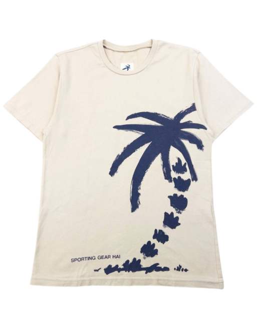 Vintage 90s Hai Sporting Gear By Issey Miyake Palm Tree Print T Shirt Size S