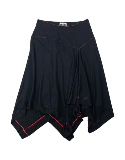 Vintage 90s Issey Miyake Fete Asymmetric Handkerchief Skirt Size W30 - view 1