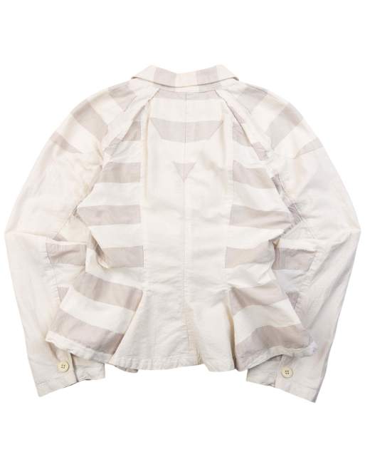 Vintage 90s Issey Miyake Fete Striped Jacket Size M, 2 of 4