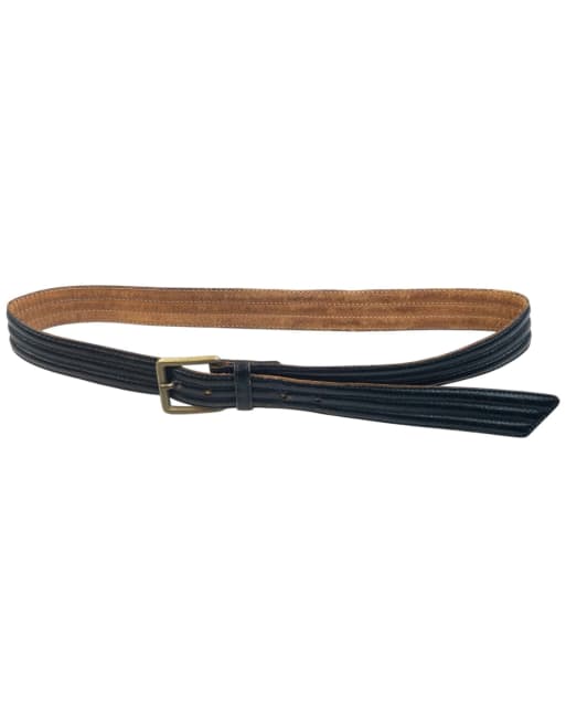 Vintage 90s Issey Miyake Leather Belt Size S