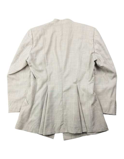 Vintage 90s Issey Miyake Pleated Jacket & Skirt Suit Set Size M, 4 of 4