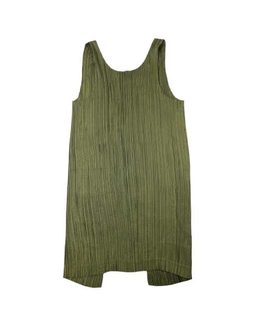 Vintage 90s Issey Miyake Pleated Longline Vest Dress Size M