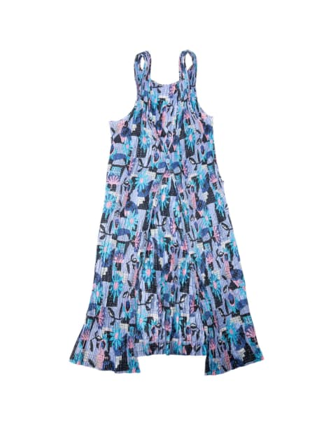 Vintage 90s Issey Miyake Pleated Longline Vest Dress Size S - view 1