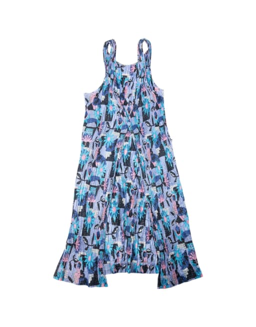 Vintage 90s Issey Miyake Pleated Longline Vest Dress Size S