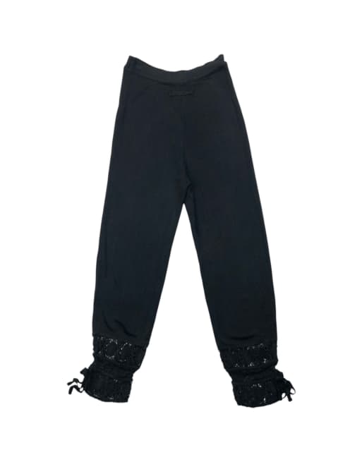 Vintage 90s Jean Paul Gaultier Femme Lace Cuff Trousers Size W26, 2 of 4