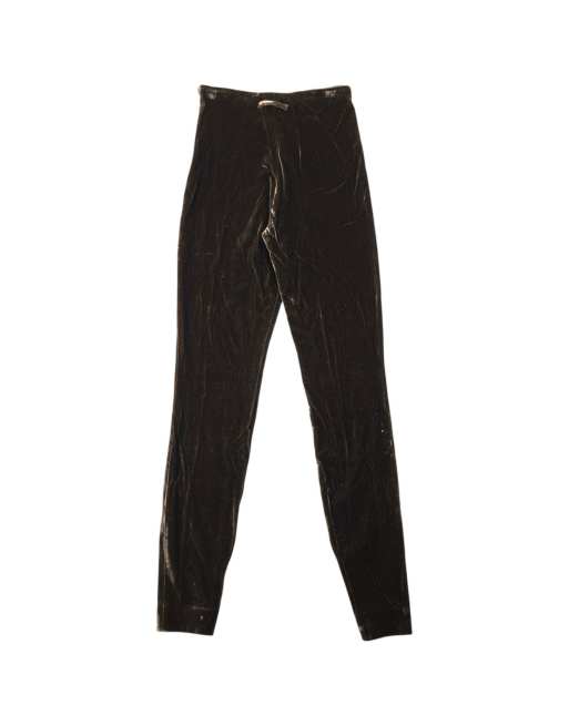 Vintage 90s Jean Paul Gaultier Femme Velour Trousers Size W24, 3 of 4