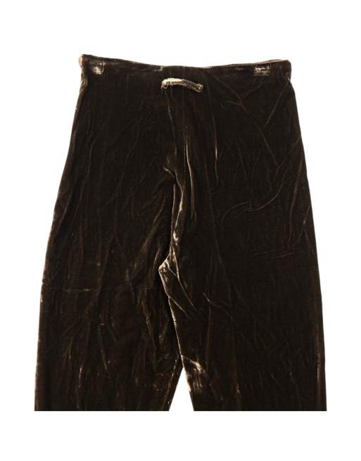 Vintage 90s Jean Paul Gaultier Femme Velour Trousers Size W24, 4 of 4