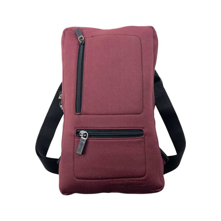 Vintage 90s Miu Miu Neoprene Backpack in Maroon | ASOS