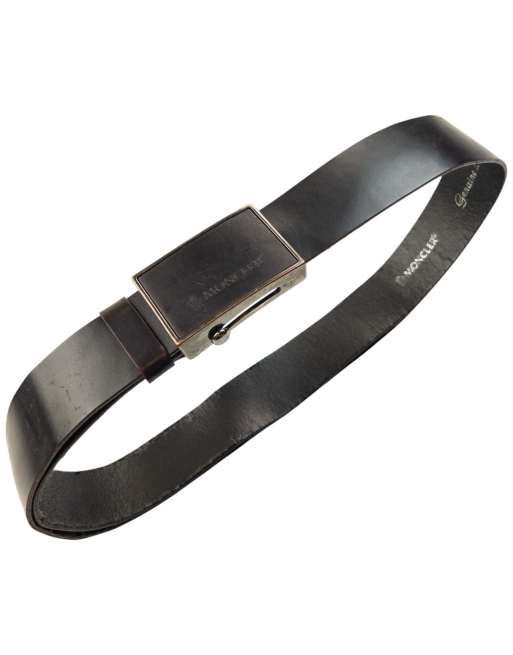 Vintage 90s Moncler Leather Belt One SIze, 1 of 4