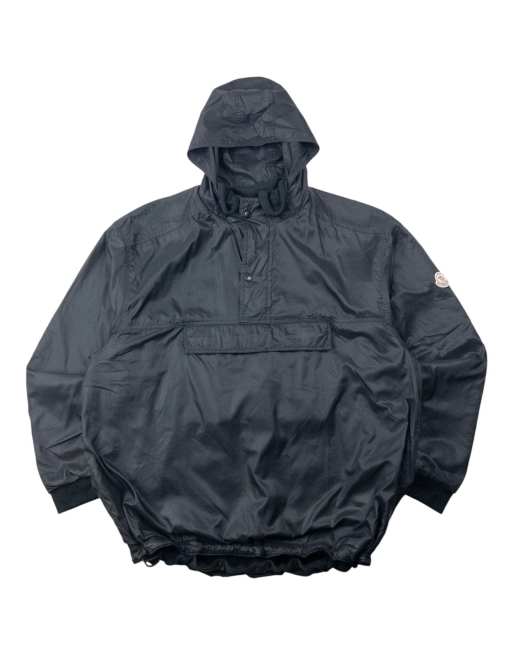 Vintage 90s Moncler Reversible Snap T Fleece Jacket Size L in Black