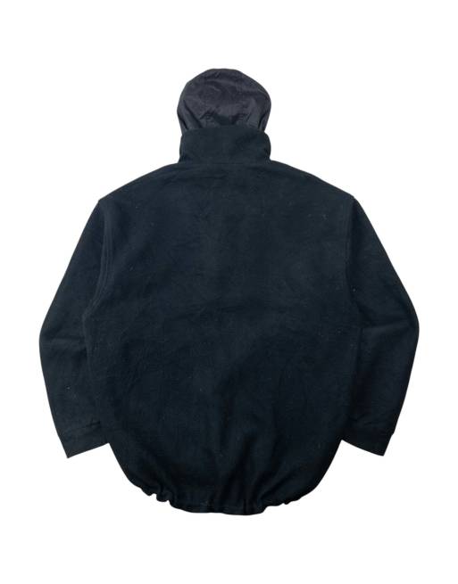 Vintage 90s Moncler Reversible Snap T Fleece Jacket Size L in