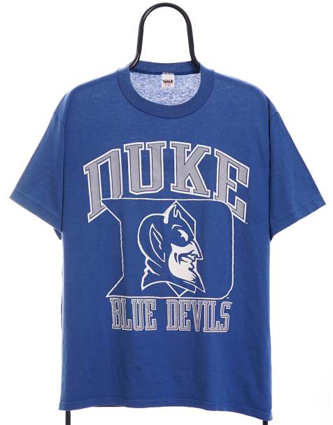 Vintage 90s NCAA devils size M tshirt in blue - view 1