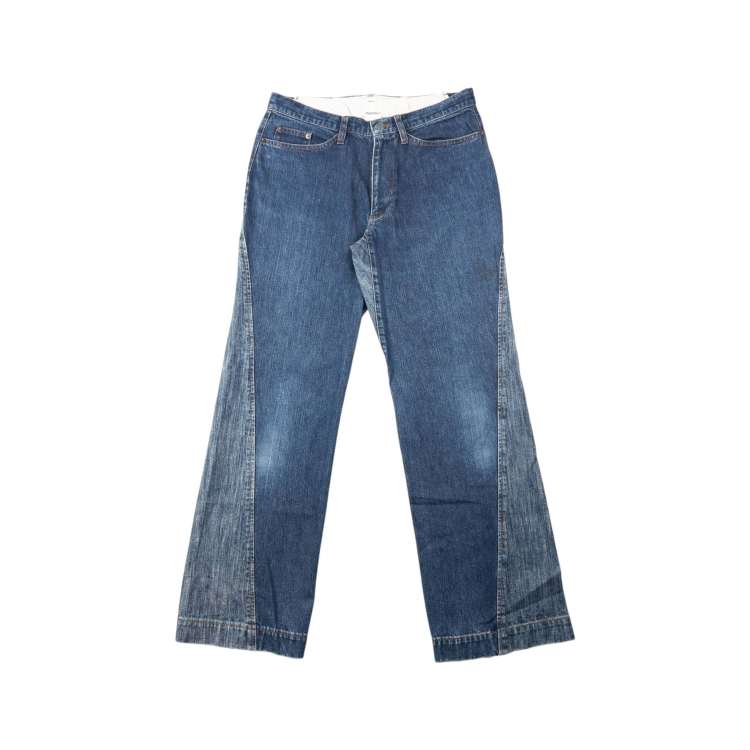 Vintage 90s Plantation By Issey Miyake Contrast Denim Jeans Size 
