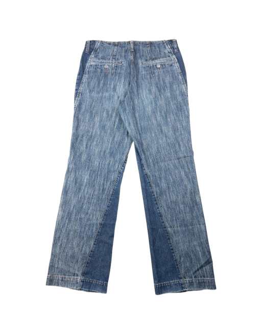 Vintage 90s Plantation By Issey Miyake Contrast Denim Jeans Size 