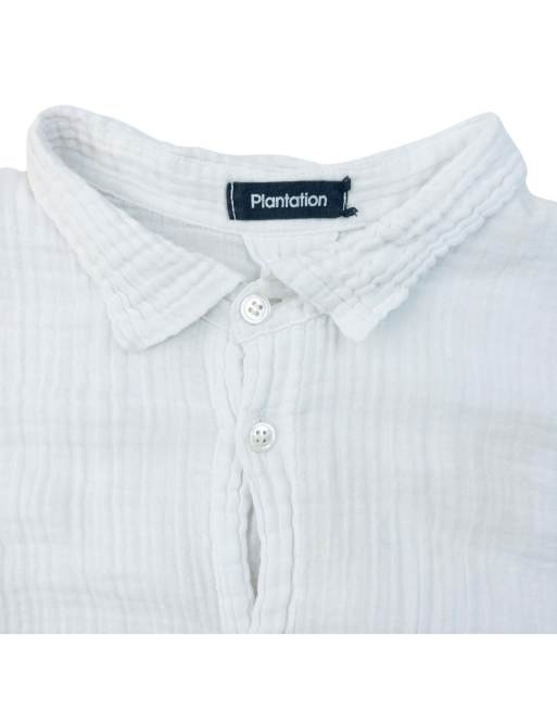 Vintage 90s Plantation By Issey Miyake Crinkle Button Up Shirt
