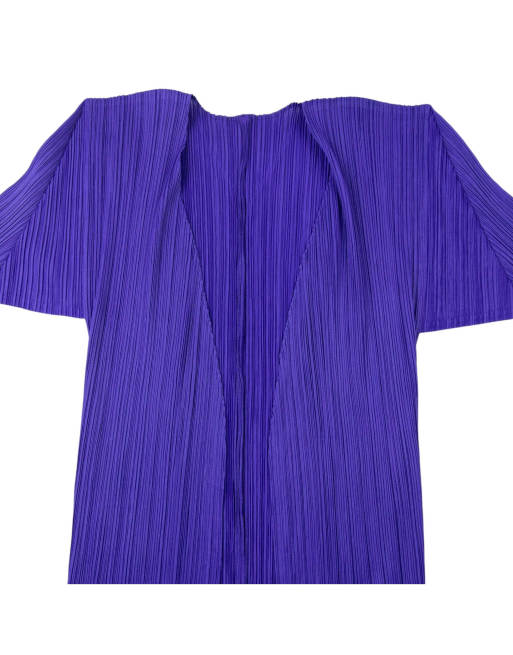 Vintage 90s Pleats Please By Issey Miyake Pleated Cardigan Size M