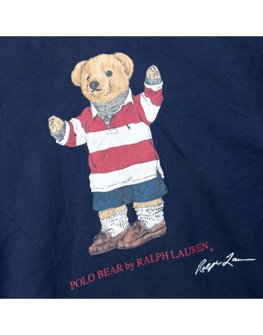 Vintage 90s Polo Ralph Lauren Bear Graphic Sweatshirt Size S | ASOS