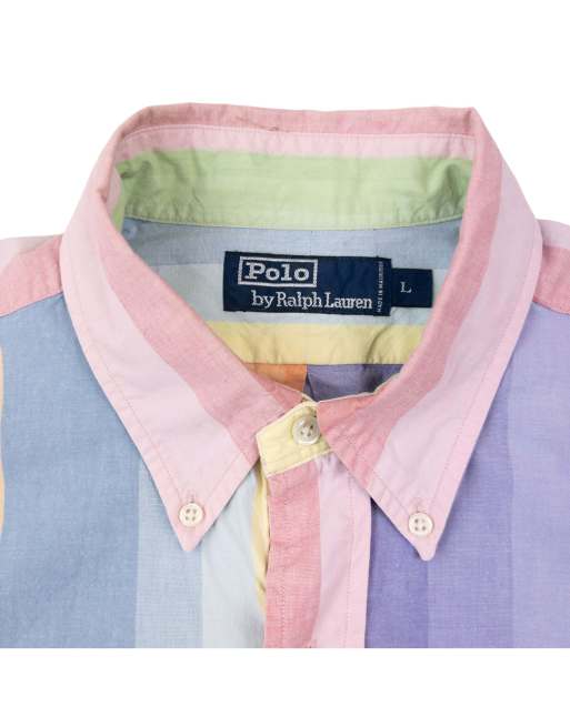Vintage 90s Polo Ralph Lauren Striped Long Sleeve Button Up Shirt