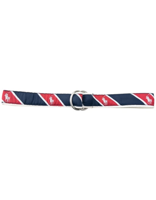 Vintage 90s Polo Ralph Lauren Striped Monogram Belt Size M  display picture 1