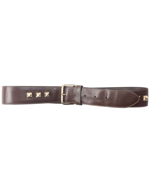 Vintage 90s Prada Studded Leather Belt Size M | ASOS