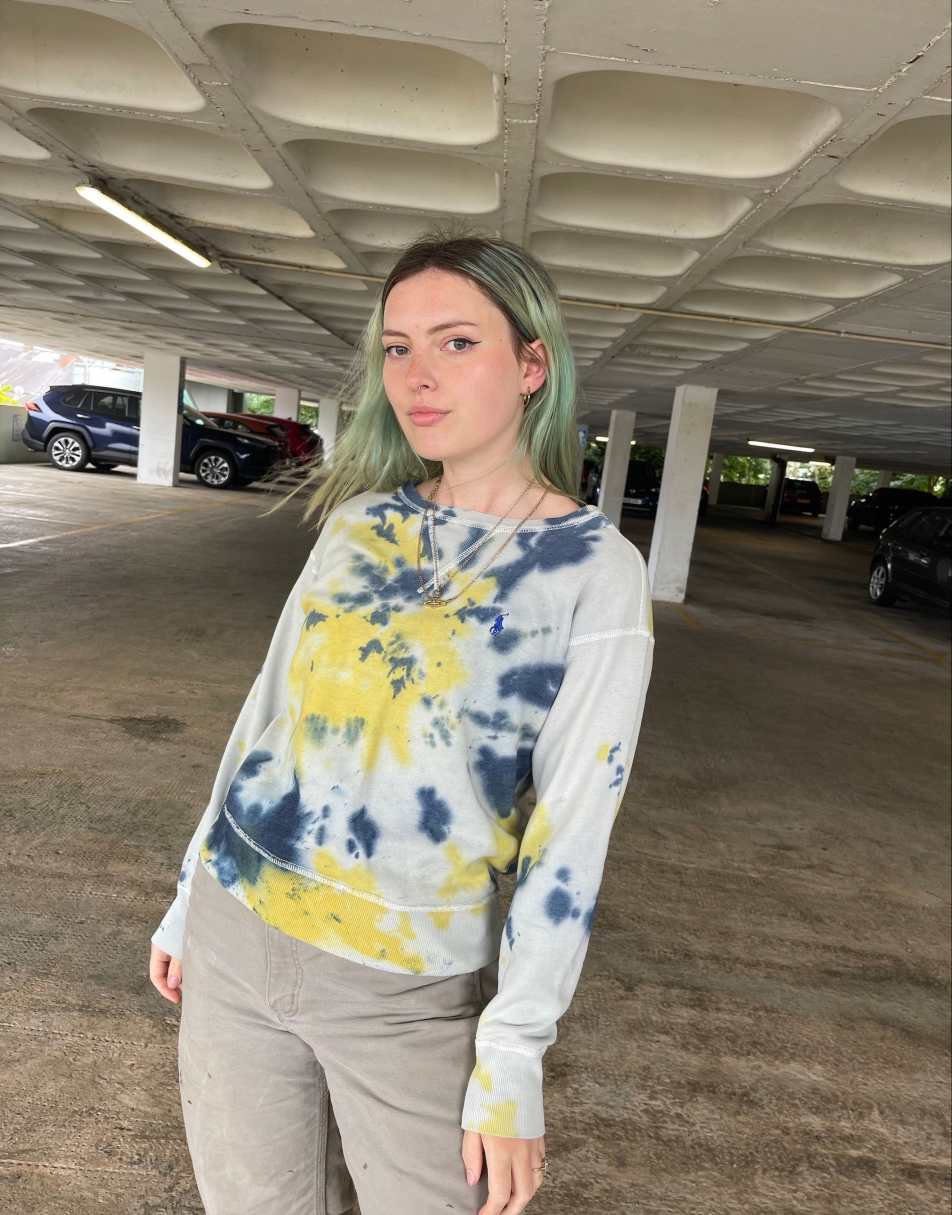 Vintage 90s Ralph Lauren size M tie dye sweatshirt in multi