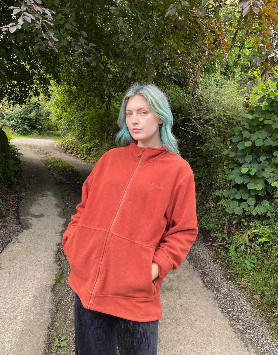 Vintage 90s Rohan Size L Fleece in Burnt Orange