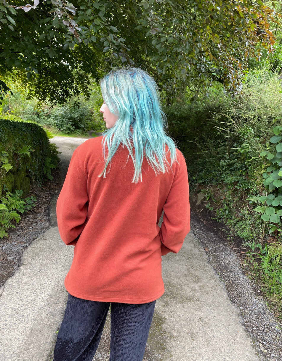 Vintage 90s Rohan Size L Fleece in Burnt Orange 2