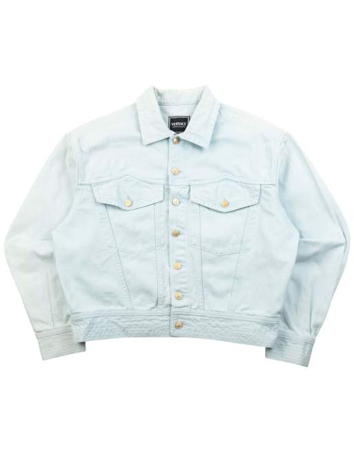 Vintage 90s Versace Jeans Couture Button Up Denim Jacket Size S