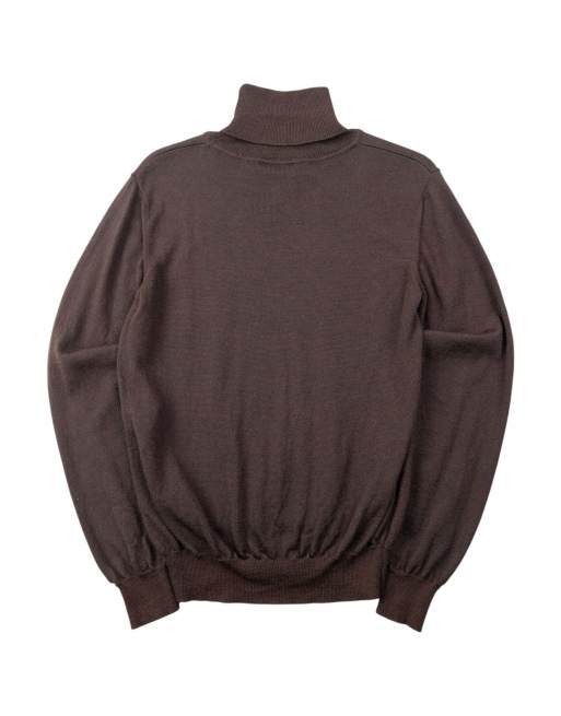 Vintage 90s Versace Jeans Couture Embroidered Knitted Turtleneck