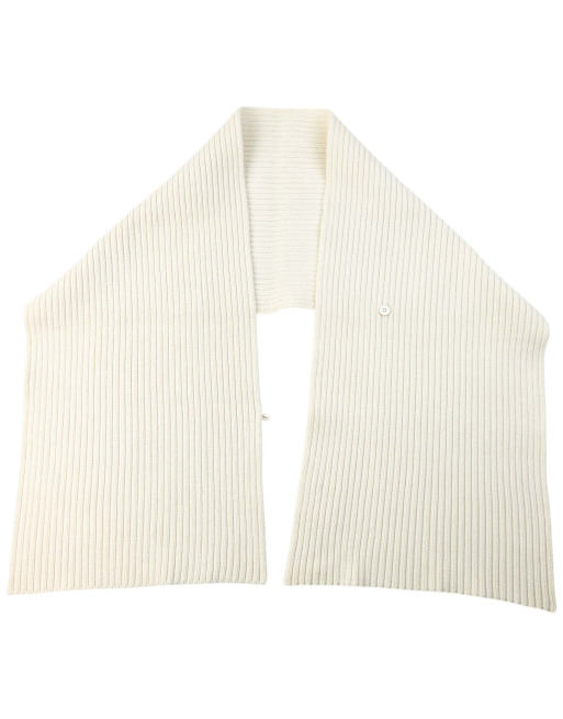Vintage 90s Yohji Yamamoto Ribbed Knit Scarf, 2 of 4