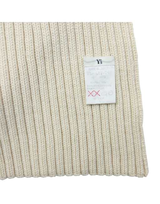 Vintage 90s Yohji Yamamoto Ribbed Knit Scarf, 4 of 4