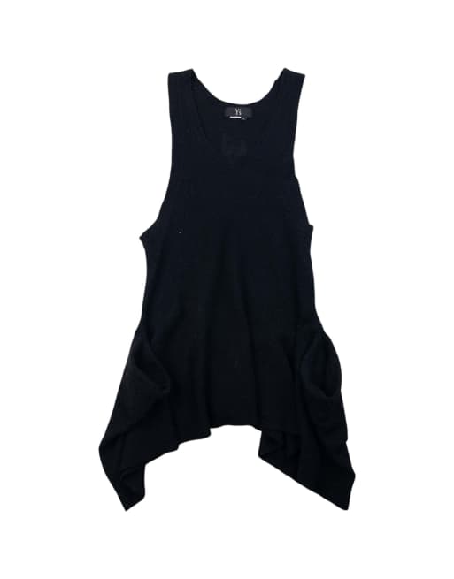 Vintage 90s Yohji Yamamoto Wool Vest Top Size S, 1 of 4