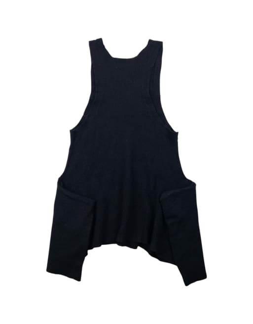 Vintage 90s Yohji Yamamoto Wool Vest Top Size S, 3 of 4