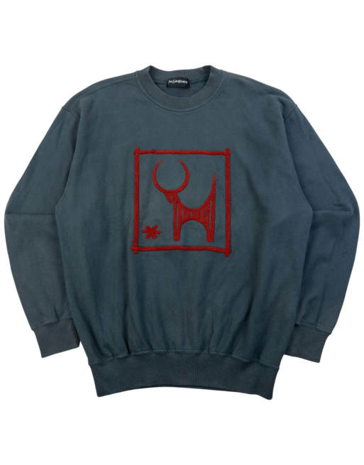 Vintage 90s YSL Yves Saint Laurent Applique Sweatshirt Size S