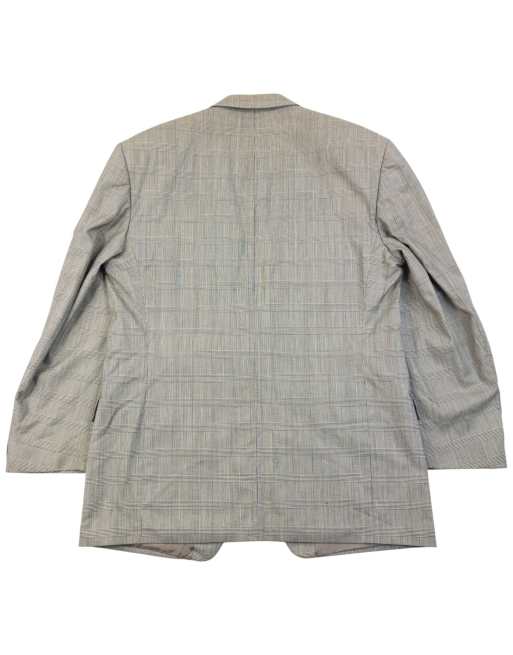 Vintage 90s YSL Yves Saint Laurent Checkered Jacket & Trousers Suit Set Size M, 3 of 7