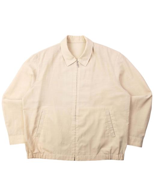 Vintage 90s YSL Yves Saint Laurent Harrington Jacket Size L in Cream