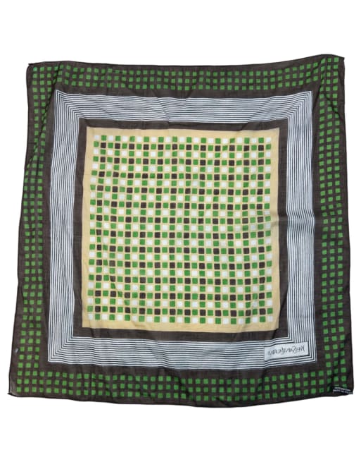 Vintage 90s YSL Yves Saint Laurent Pattern Scarf, 4 of 4
