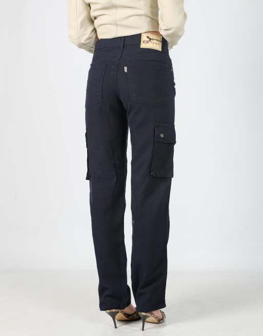 Vintage 97 Octane XS cargo pants in navy blue, 2 of 4